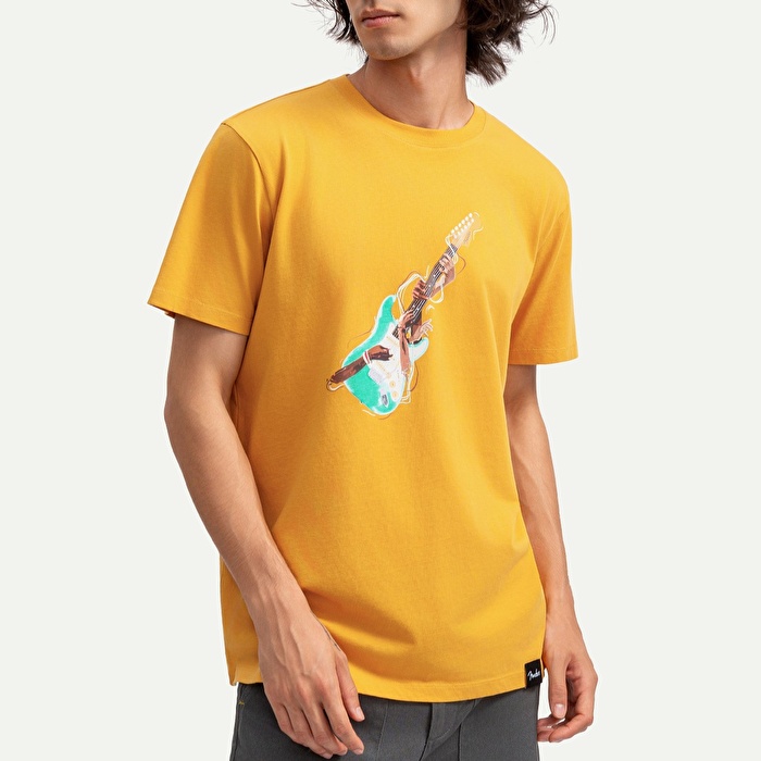 KAFT X FENDER X ZUHAL Riff Hands - Sulphur - Tasarım T-Shirt - Unisex